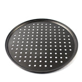 Perforated Pizza Pan Non Stick Baking Easy Unmolding Firm Bottom Vented Pizza Pan 24.5CM