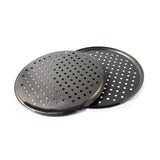 Perforated Pizza Pan Non Stick Baking Easy Unmolding Firm Bottom Vented Pizza Pan 24.5CM
