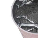 Flour Sifter Stainless Steel Corrosion Resistant Safe Odorless Beautiful Handheld Baking Flour Mesh Sieve Pink