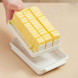 Butter Cutting Box with Transparent Lid Cutting Wizard Preservation Multifunctional Butter Container for Refrigerator White In Australia - Darrahopens