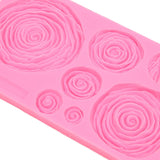Roses Mold Stick Proof Toxic Free Odorless Dishwasher Safe Silicone Leaf Flower Mould for DIY Cake Chocolate
