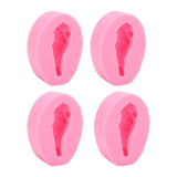 4 Pcs Silicone Mold Drumstick Shape Fondant Silicone Mold Chocolate Cake Decorating Mold DIY Pastry Baking Mold