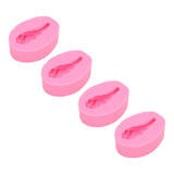 4 Pcs Silicone Mold Drumstick Shape Fondant Silicone Mold Chocolate Cake Decorating Mold DIY Pastry Baking Mold