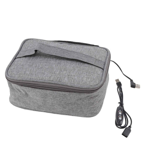 Portable Oven USB Heating Easy Cleaning Oxford Cloth Material Heated Lunch Box for Office Travel Gym In Australia - Darrahopens