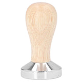 Coffee Tamper Detachable Food Grade Stainless Steel Flat Bottom Coffee Powder Press Hammer with Wooden Handle 49mm In Australia - Darrahopens