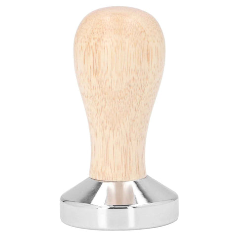 Coffee Tamper Detachable Food Grade Stainless Steel Flat Bottom Coffee Powder Press Hammer with Wooden Handle 49mm In Australia - Darrahopens