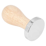 Coffee Tamper Detachable Food Grade Stainless Steel Flat Bottom Coffee Powder Press Hammer with Wooden Handle 49mm In Australia - Darrahopens