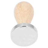Coffee Tamper Detachable Food Grade Stainless Steel Flat Bottom Coffee Powder Press Hammer with Wooden Handle 49mm In Australia - Darrahopens