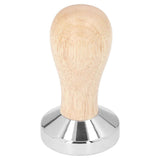 Coffee Tamper Detachable Food Grade Stainless Steel Flat Bottom Coffee Powder Press Hammer with Wooden Handle 49mm In Australia - Darrahopens