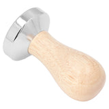 Coffee Tamper Detachable Food Grade Stainless Steel Flat Bottom Coffee Powder Press Hammer with Wooden Handle 49mm In Australia - Darrahopens