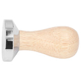 Coffee Tamper Detachable Food Grade Stainless Steel Flat Bottom Coffee Powder Press Hammer with Wooden Handle 49mm In Australia - Darrahopens