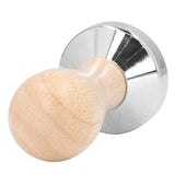Coffee Tamper Detachable Food Grade Stainless Steel Flat Bottom Coffee Powder Press Hammer with Wooden Handle 49mm In Australia - Darrahopens