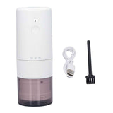 Electric Coffee Grinder Home Travel Portable USB Rechargeable Wireless Mini Electric Automatic Cone Coffee Grinder White In Australia - Darrahopens