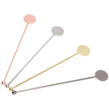4pcs Stainless Steel Cocktail Layering Stick Coffee Beverage Stirrers Stick for Restaurants Milk Tea Shop