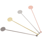 4pcs Stainless Steel Cocktail Layering Stick Coffee Beverage Stirrers Stick for Restaurants Milk Tea Shop