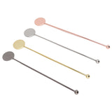 4pcs Stainless Steel Cocktail Layering Stick Coffee Beverage Stirrers Stick for Restaurants Milk Tea Shop