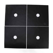 4Pcs Stove Burner Cover PTFE Coating Non Stick Gas Range Stove Top Protector Pad for Kitchen Cooking Black 27x27cm 0.1mm In Australia - Darrahopens
