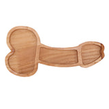 Aperitif Board Composite Wood Trumpet Shape Cooked Food Platter for Housewarming Gift Left
