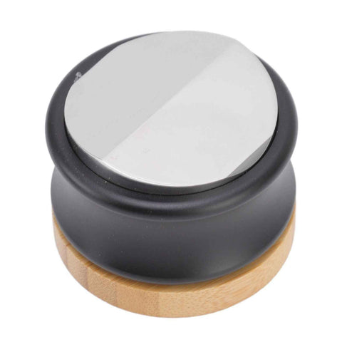 Coffee Distributor Stainless Steel Alloy Dual Head Adjustable Depth Coffee Leveler with Bamboo Base 58.5mm/2.3in In Australia - Darrahopens