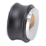 Coffee Distributor Stainless Steel Alloy Dual Head Adjustable Depth Coffee Leveler with Bamboo Base 58.5mm/2.3in