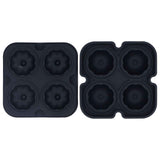 Pumpkin Ice Ball Mold 3D Pumpkin Shape Food Grade Silicone 4 Cells Easy Release Whiskey Ice Mold for Coffee Tea Cocktail Black In Australia - Darrahopens