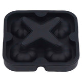 Pumpkin Ice Ball Mold 3D Pumpkin Shape Food Grade Silicone 4 Cells Easy Release Whiskey Ice Mold for Coffee Tea Cocktail Black In Australia - Darrahopens