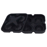 Pumpkin Ice Ball Mold 3D Pumpkin Shape Food Grade Silicone 4 Cells Easy Release Whiskey Ice Mold for Coffee Tea Cocktail Black In Australia - Darrahopens