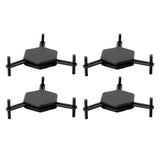 4Pcs Hexagonal Coaster Stylish Adjustable Multipurpose Hexagonal Coasters for Drinks and Small Objects Black