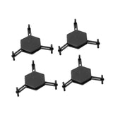 4Pcs Hexagonal Coaster Stylish Adjustable Multipurpose Hexagonal Coasters for Drinks and Small Objects Black