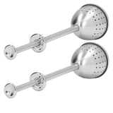 2Pcs Tea Strainer Long Handle Stainless Steel Infuser Filter Reusable Teapot Interval Diffuser In Australia - Darrahopens