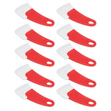 10 Pcs Silicone Spatula Flexible Hook Hole Design PP Handle Kitchen Silicone Spatula for Cake Pasta Baking Cooking Red