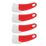 10 Pcs Silicone Spatula Flexible Hook Hole Design PP Handle Kitchen Silicone Spatula for Cake Pasta Baking Cooking Red