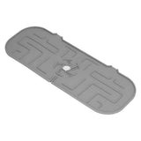 Faucet Handle Drip Catcher Tray Durable Silicone Sink Faucet Mat for Kitchen Bathroom Apartment Hotel Gray In Australia - Darrahopens
