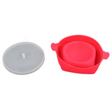 Microwavable Popcorn Bowl with Transparent Lid and Handle Collapsible Silicone Popcorn Maker for Home Rose Red In Australia - Darrahopens