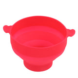 Microwavable Popcorn Bowl with Transparent Lid and Handle Collapsible Silicone Popcorn Maker for Home Rose Red In Australia - Darrahopens