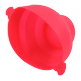 Microwavable Popcorn Bowl with Transparent Lid and Handle Collapsible Silicone Popcorn Maker for Home Rose Red