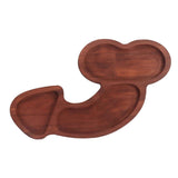Aperitif Board C Type BPA Free Odorless Easy Cleaning Walnut 3 Large Spaces Cheese Serving Platter for Picnic Plate L In Australia - Darrahopens