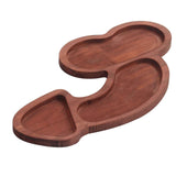 Aperitif Board C Type BPA Free Odorless Easy Cleaning Walnut 3 Large Spaces Cheese Serving Platter for Picnic Plate L In Australia - Darrahopens