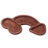 Aperitif Board C Type BPA Free Odorless Easy Cleaning Walnut 3 Large Spaces Cheese Serving Platter for Picnic Plate L In Australia - Darrahopens