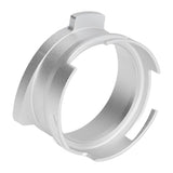 54mm Coffee Portafilter Dosing Funnel Aluminum Alloy Rotatable Dosing Funnel for Coffee Machine Silver