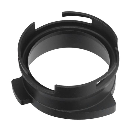 54mm Coffee Portafilter Dosing Funnel Aluminum Alloy Rotatable Dosing Funnel for Coffee Machine Black