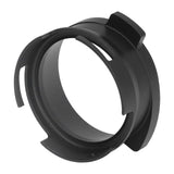 54mm Coffee Portafilter Dosing Funnel Aluminum Alloy Rotatable Dosing Funnel for Coffee Machine Black