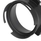 54mm Coffee Portafilter Dosing Funnel Aluminum Alloy Rotatable Dosing Funnel for Coffee Machine Black