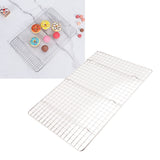 Checkered Cooling Rack 304 Stainless Steel Grid Deformation Resistance Baking Wire Rack for Home Bakery Bread Cake Cooky