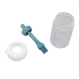 Press Control 2 in 1 Oil Bottle Dispenser Kitchen Glass Oil Bottle with Silicone Brush 230ml Dark Green