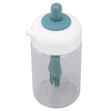 Press Control 2 in 1 Oil Bottle Dispenser Kitchen Glass Oil Bottle with Silicone Brush 230ml Dark Green In Australia - Darrahopens