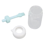 Press Control 2 in 1 Oil Bottle Dispenser Kitchen Glass Oil Bottle with Silicone Brush 230ml Blue