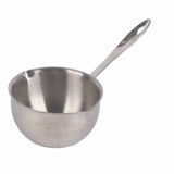 Butter Warmer Pot All in One Flat Induction Bottom Stainless Steel Mini Butter Hot Pot Milk Pot Small Saucepan 300ML