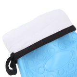 Silicone Oven Mitts Non Slip Kitchen Baking Gloves High Temperature Resistant 2 Fingers Long Blue
