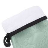 Silicone Oven Mitts Non Slip Kitchen Baking Gloves High Temperature Resistant 2 Fingers Long Green